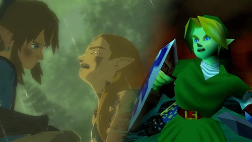 Breath of the Wild crying Ocarina of Time