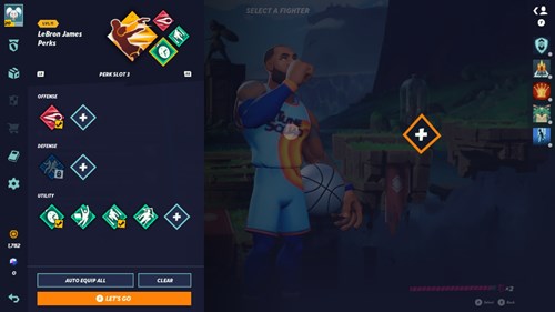 LeBron's perks in MultiVersus.