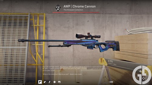 Image of the Chrome Cannon AWP in CS2