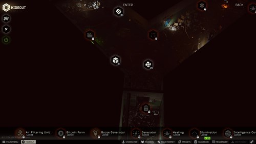 Escape From Tarkov Hideout Items Full List