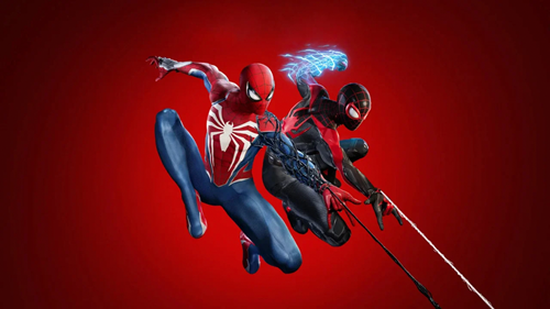 The key art for Spider-Man 2.