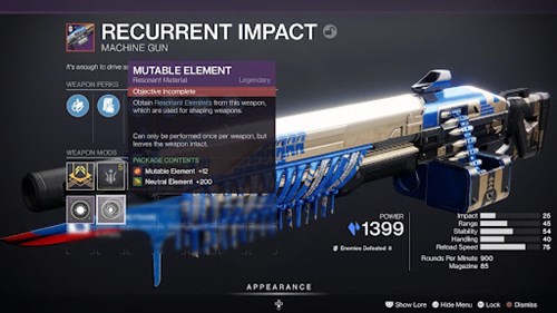 Destiny 2 Resonant Alloys weapon crafting materials