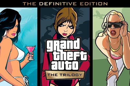 The key art for GTA: The Trilogy - The Definitive Edition.