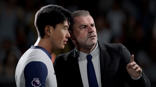 Image of Son Heung-min and Ange Postecoglu in EA FC 25