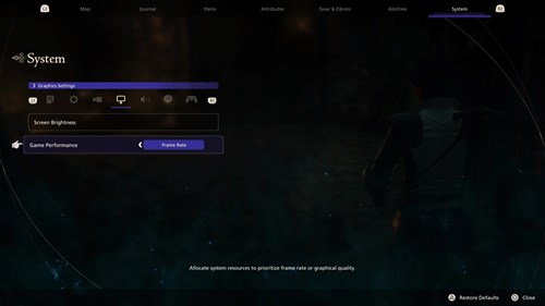 Switching Game Performance mode in Final Fantasy 16 when comparing graphics vs frame rate FF16 modes