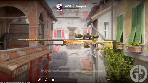 Image of the Dragon Lore AWP in CS2