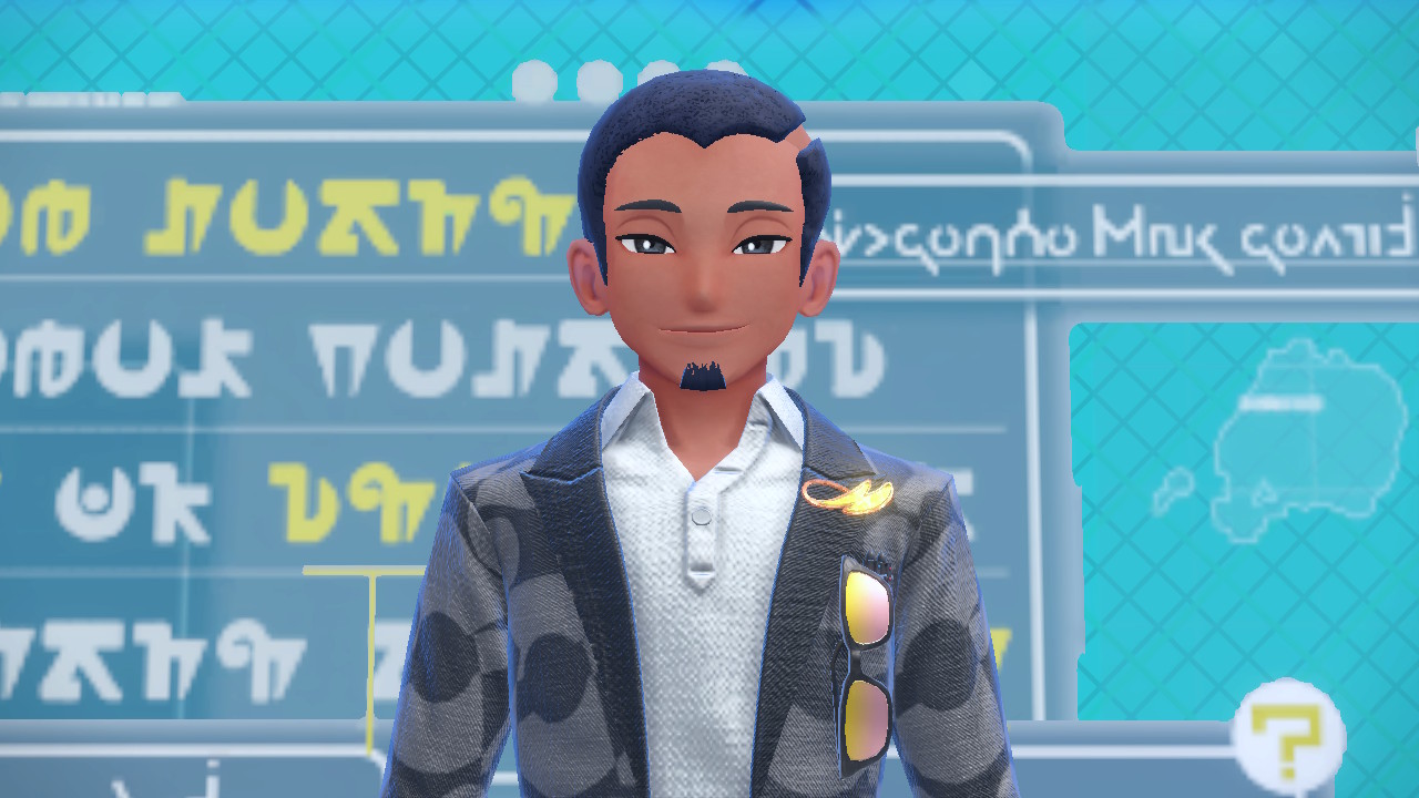 Mr. Salvatore, the Languages class teacher in Pokemon Scarlet & Violet