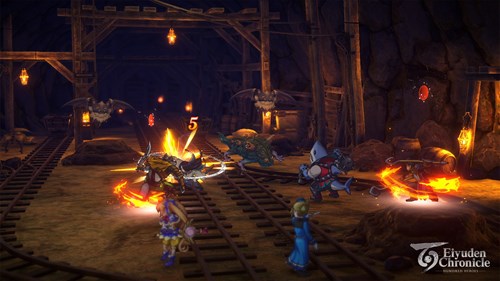 Image of combat in Eiyuden Chronicle Hundred Heroes