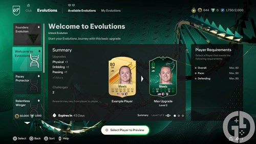 Image of the Welcome to Evolutions Evolution in EA FC 24