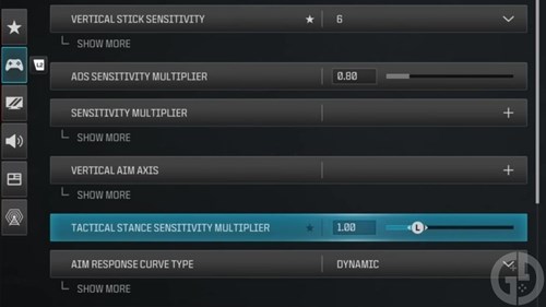 The Tactical Stance settings in MW3